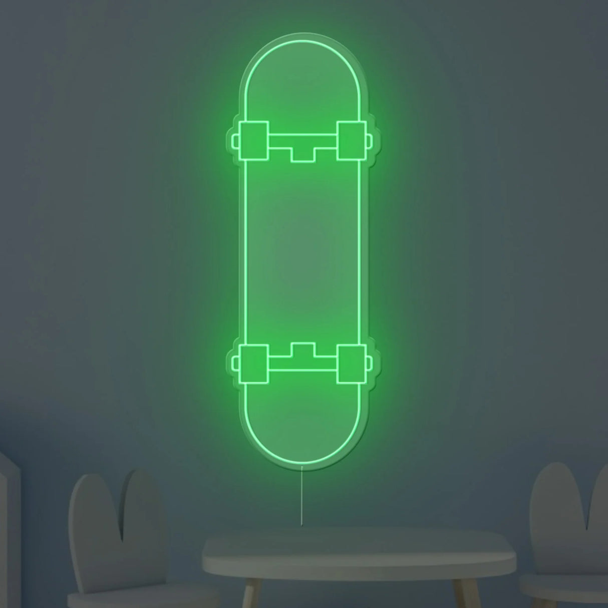 Skate Board Neon Sign