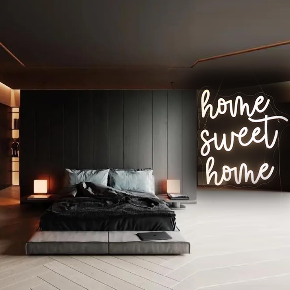 "Home Sweet Home" Neon Sign, Positive Quotes Decorative Neon Lights for Home