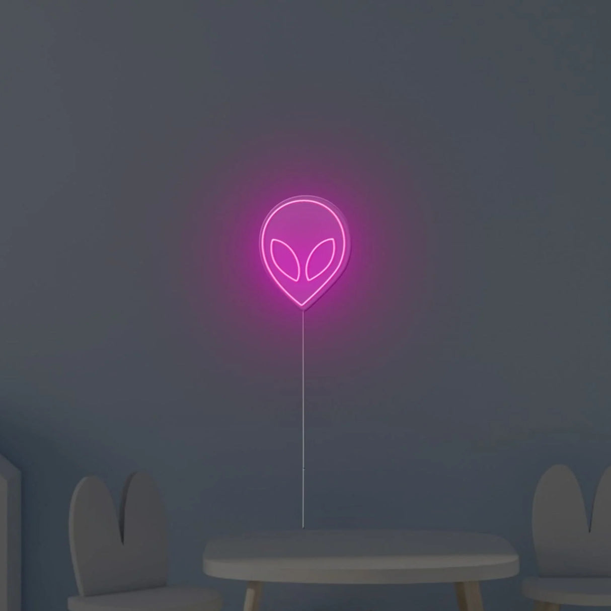 Alien Face Neon Sign