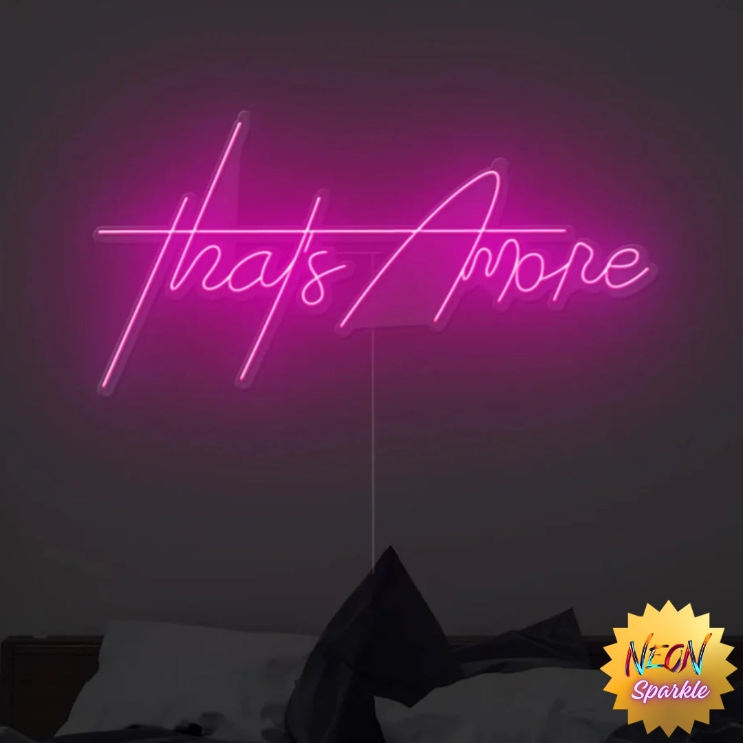 That's Amore Neon Sign - Charming LED Decor by Neon Sparkle