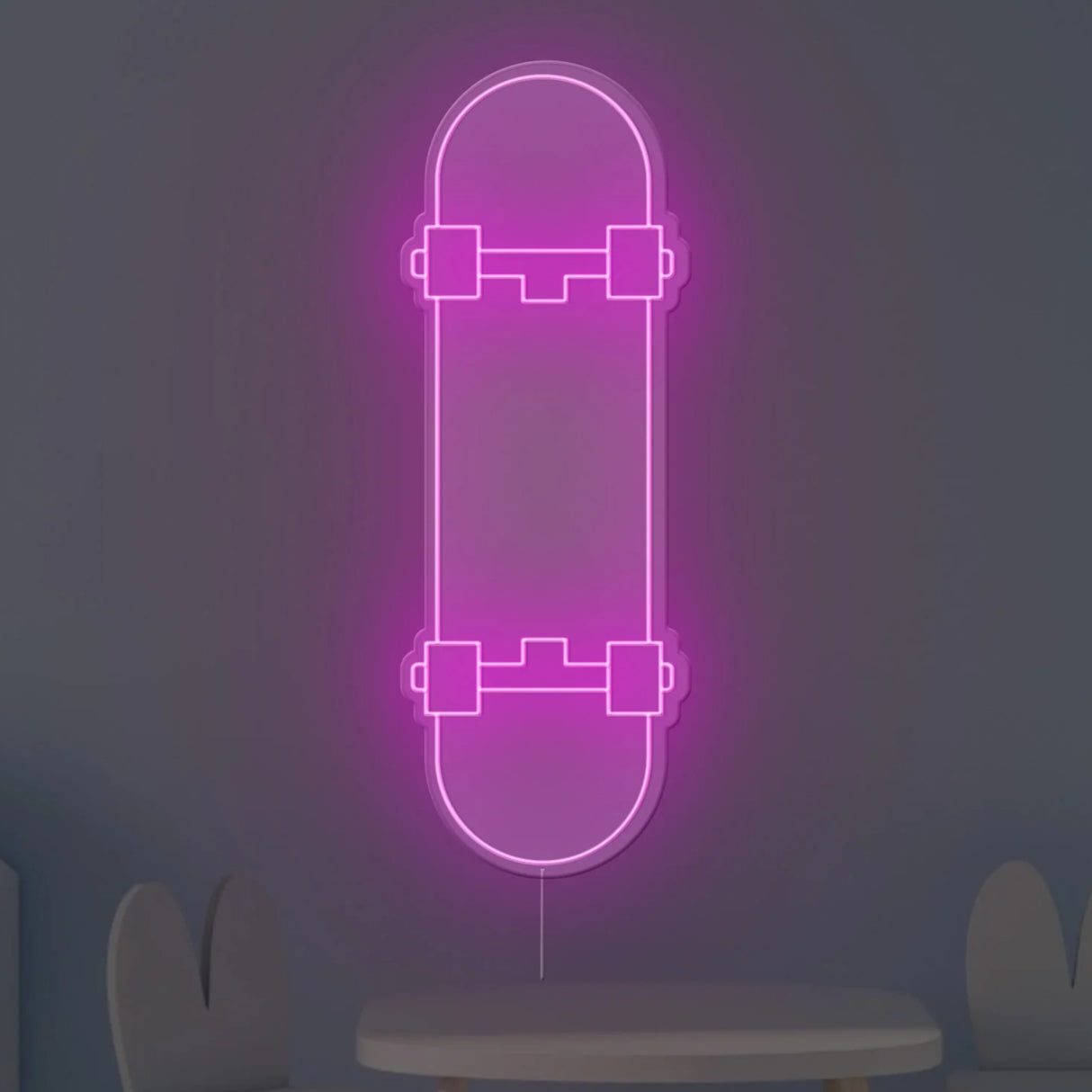 Skate Board Neon Sign