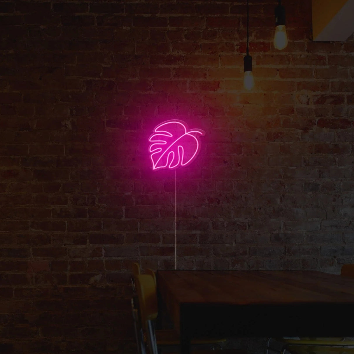 Monstera Leaf Neon Sign