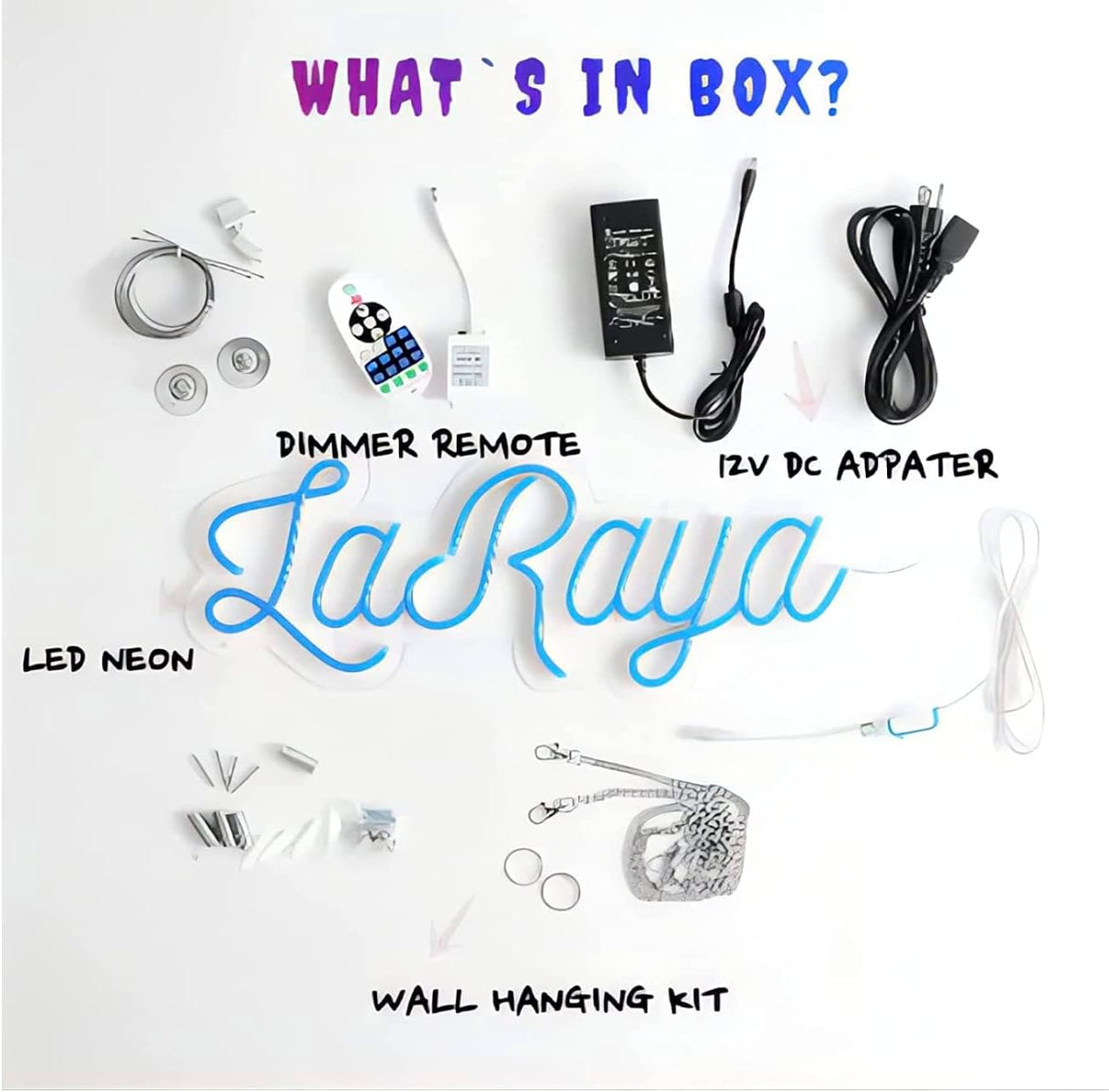 Angel Wings Neon Sign, LED Light Wall Decor Home Bedroom Salon Bar Store Creative Background Decoration