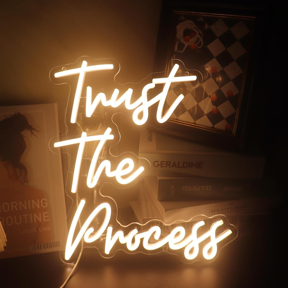 "Trust The Process" LED Neon Sign Word/Letters USB Powered Neon Lights
