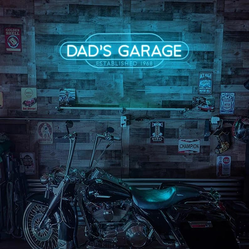 Neon Signs, Personalized Name LED Sign for Garge Decor, Customizable Neon Signs