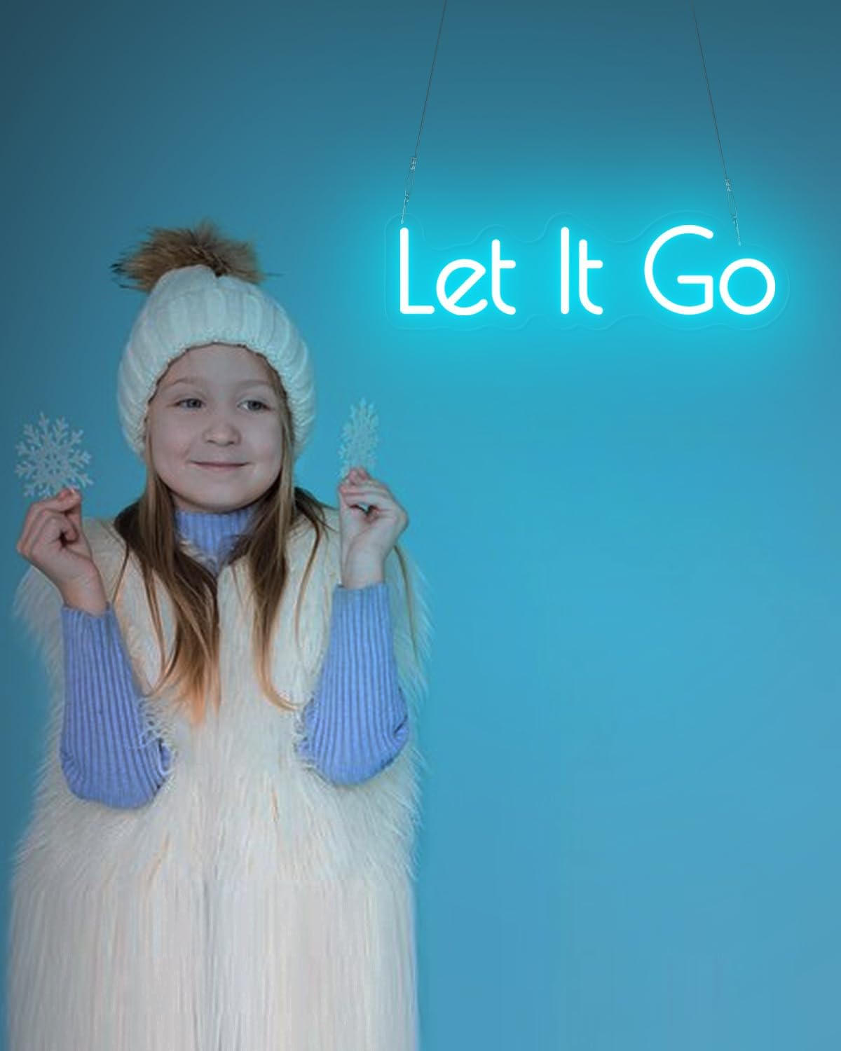 Let it Go Neon Sign for Party Wall Decor LED Sign, USB Powered