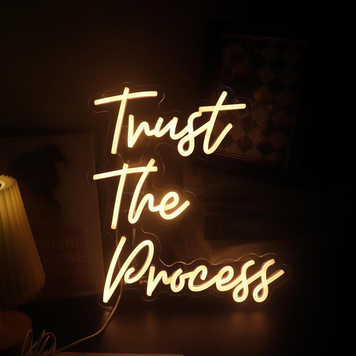 "Trust The Process" LED Neon Sign Word/Letters USB Powered Neon Lights