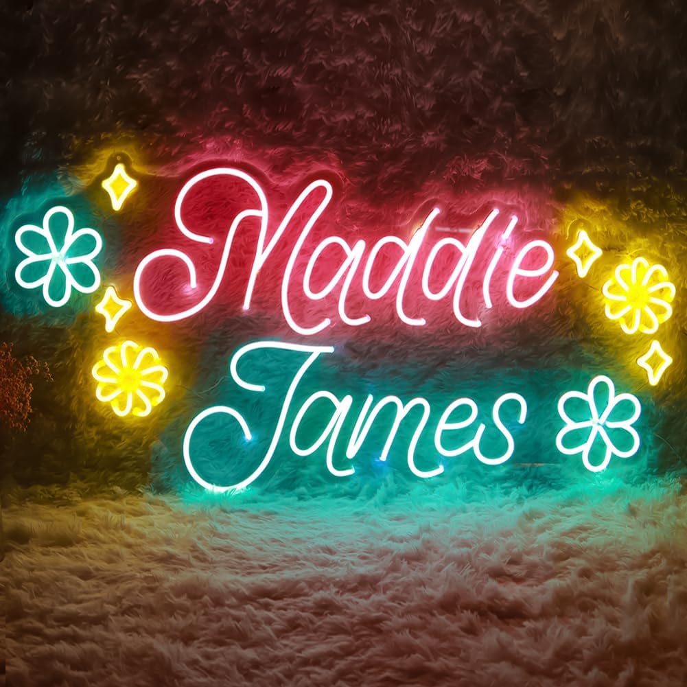 Custom Neon Signs for business logo, Handmade Personalised Neon Sign Customizable for Wall Decor/Bedroom/Birthday Gift/Weddings Events