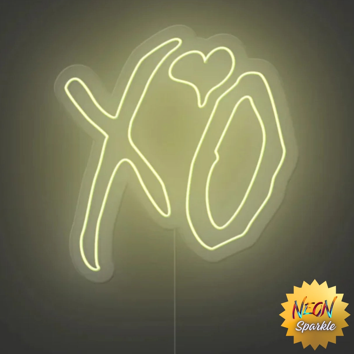 XO Neon Sign – Romantic LED Wall Light Decor by Neon Sparkle