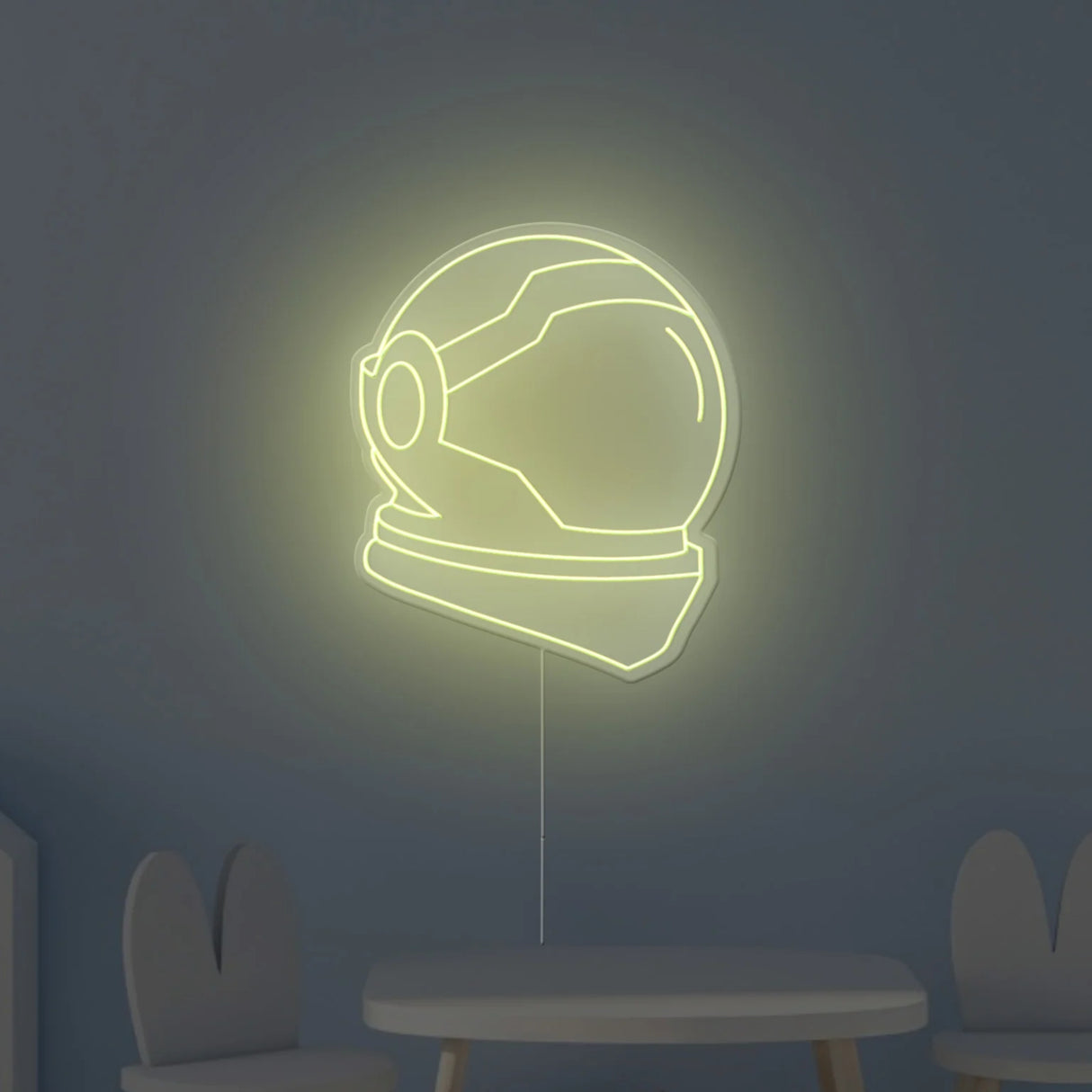 Space Helmet Neon Sign