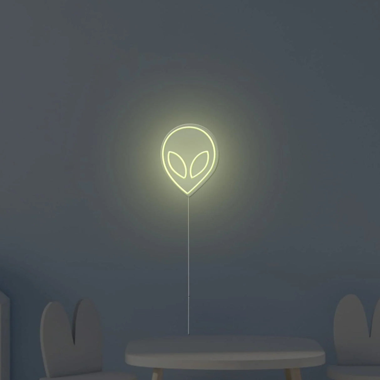 Alien Face Neon Sign