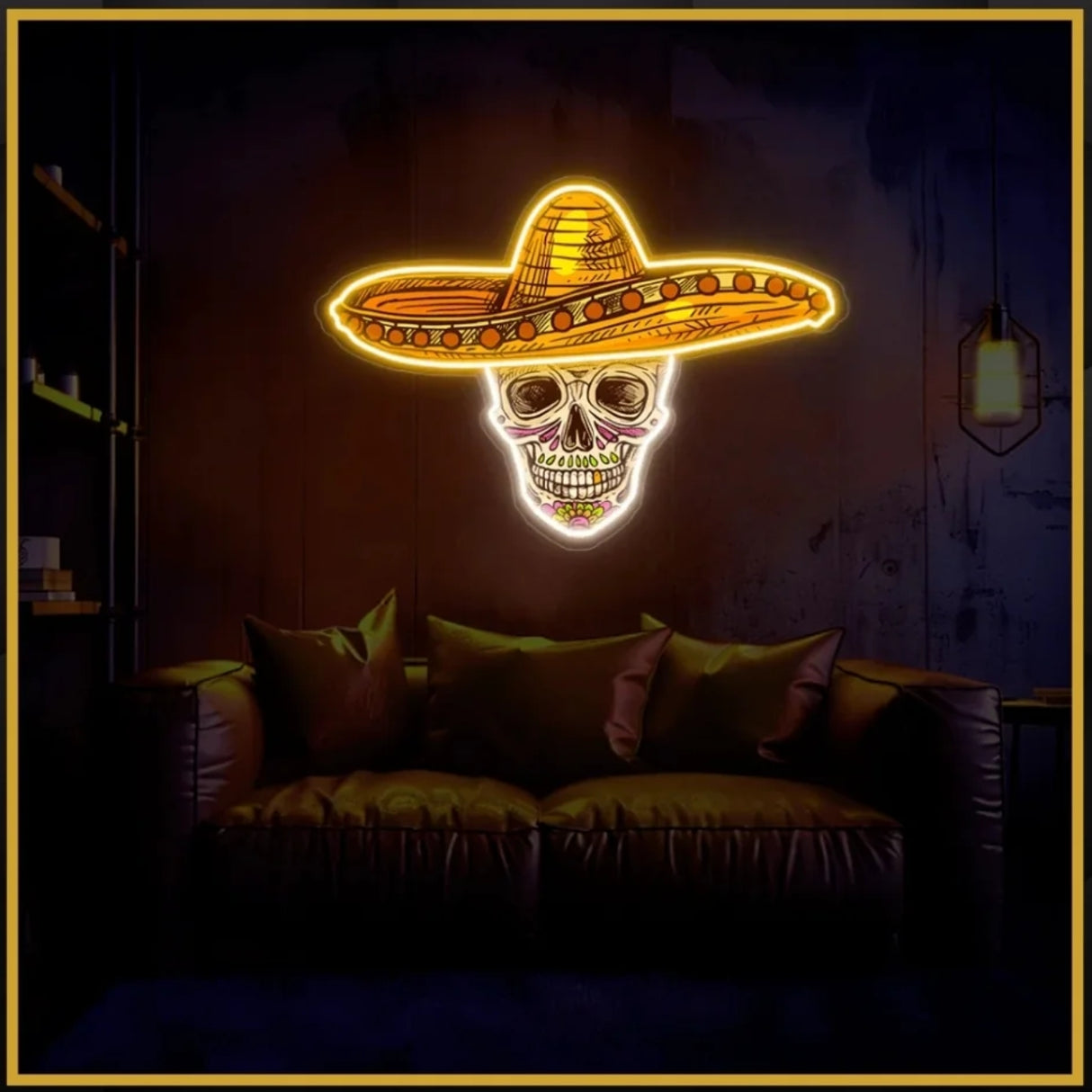 Mexican Calavera Skull UV Sign