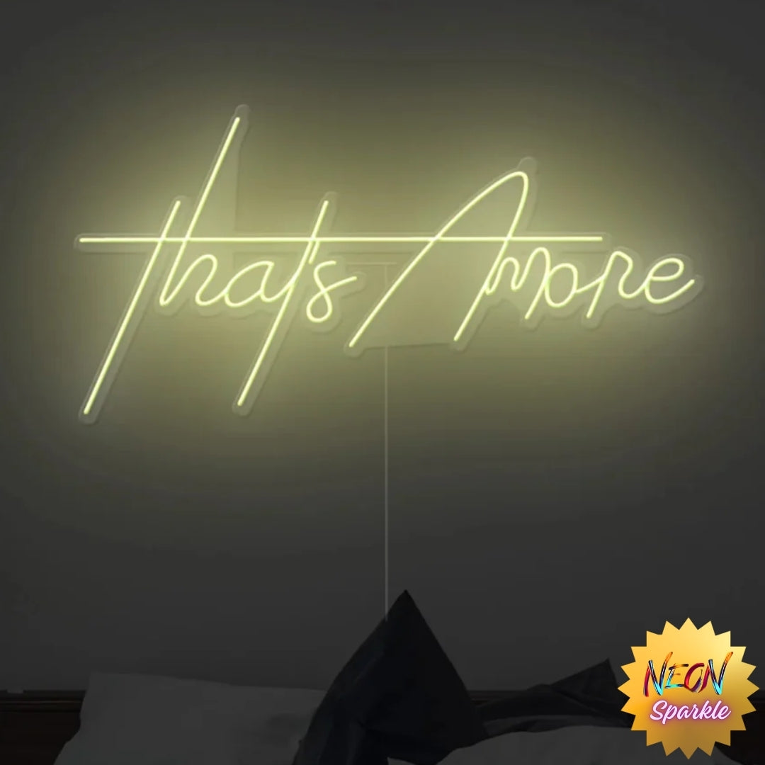 That's Amore Neon Sign - Charming LED Decor by Neon Sparkle