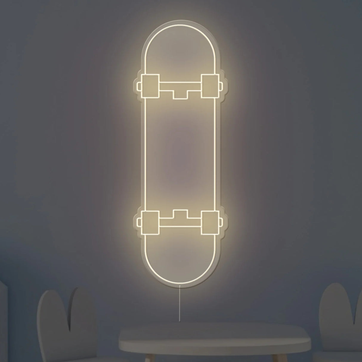 Skate Board Neon Sign