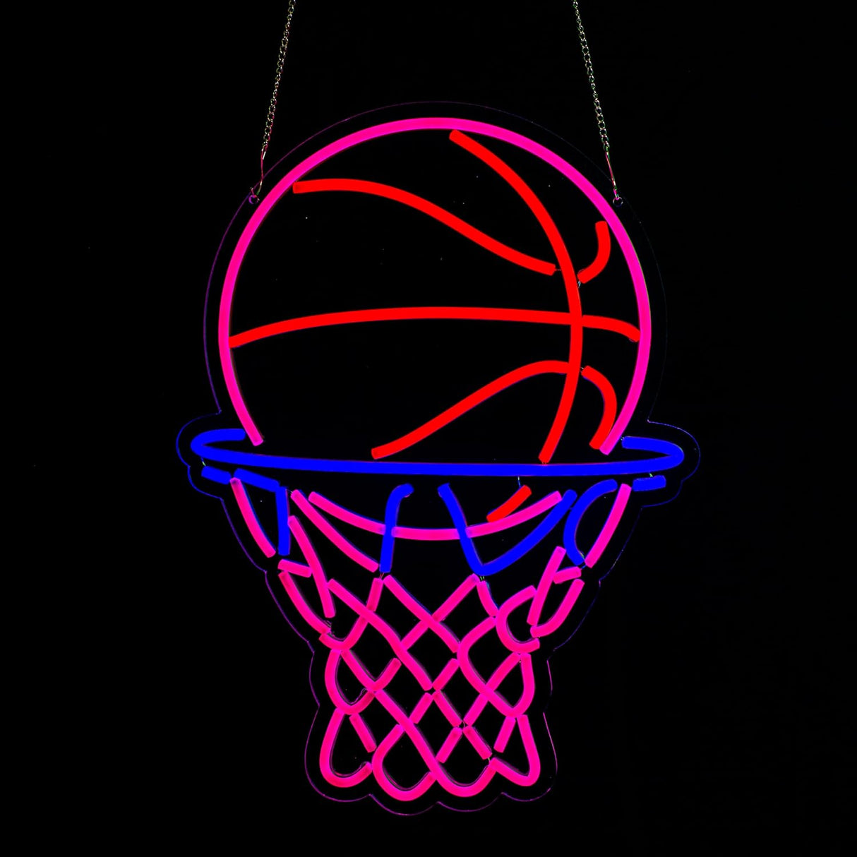 Basketball Neon Sign,19.7 Inch Giant Basketball Light up Sign - Cool Neon Light