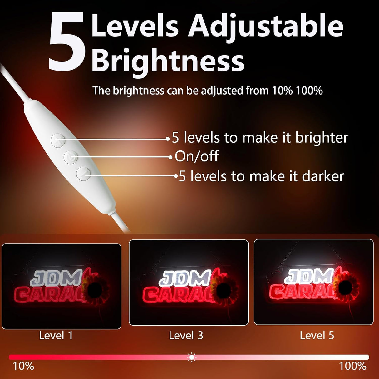 J.D.M Garage Neon Signs for Wall Decor Garage Neon Lights