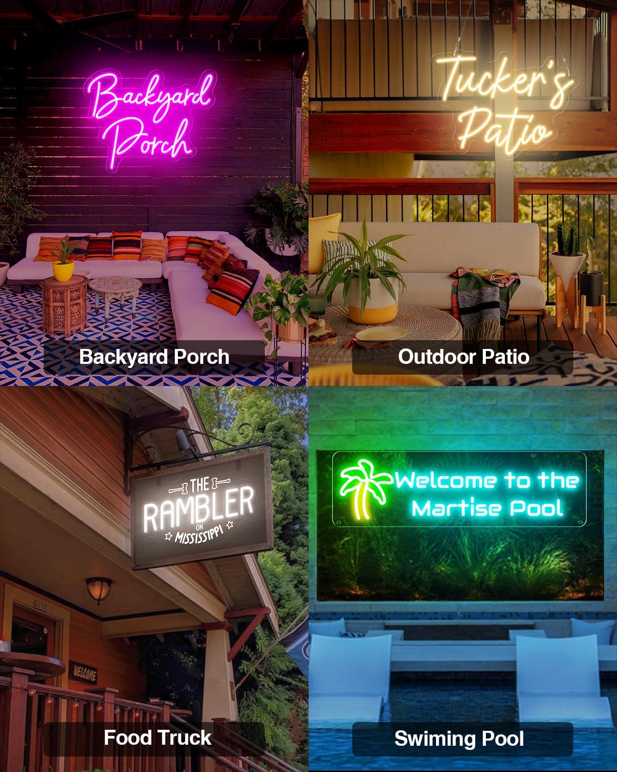 Professional Outdoor Custom Neon Sign for Business
