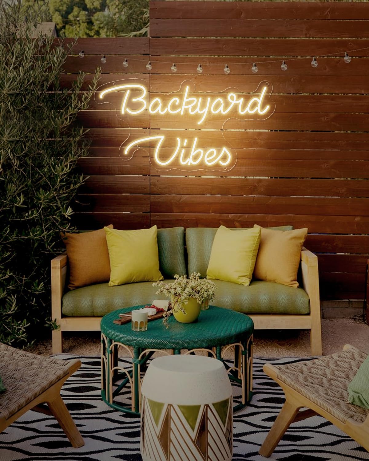 IP-67 Outdoor Custom Neon Sign Waterproof, Dimmable Customizable Neon Light Sign for Outdoor Patio,Backyard Porch