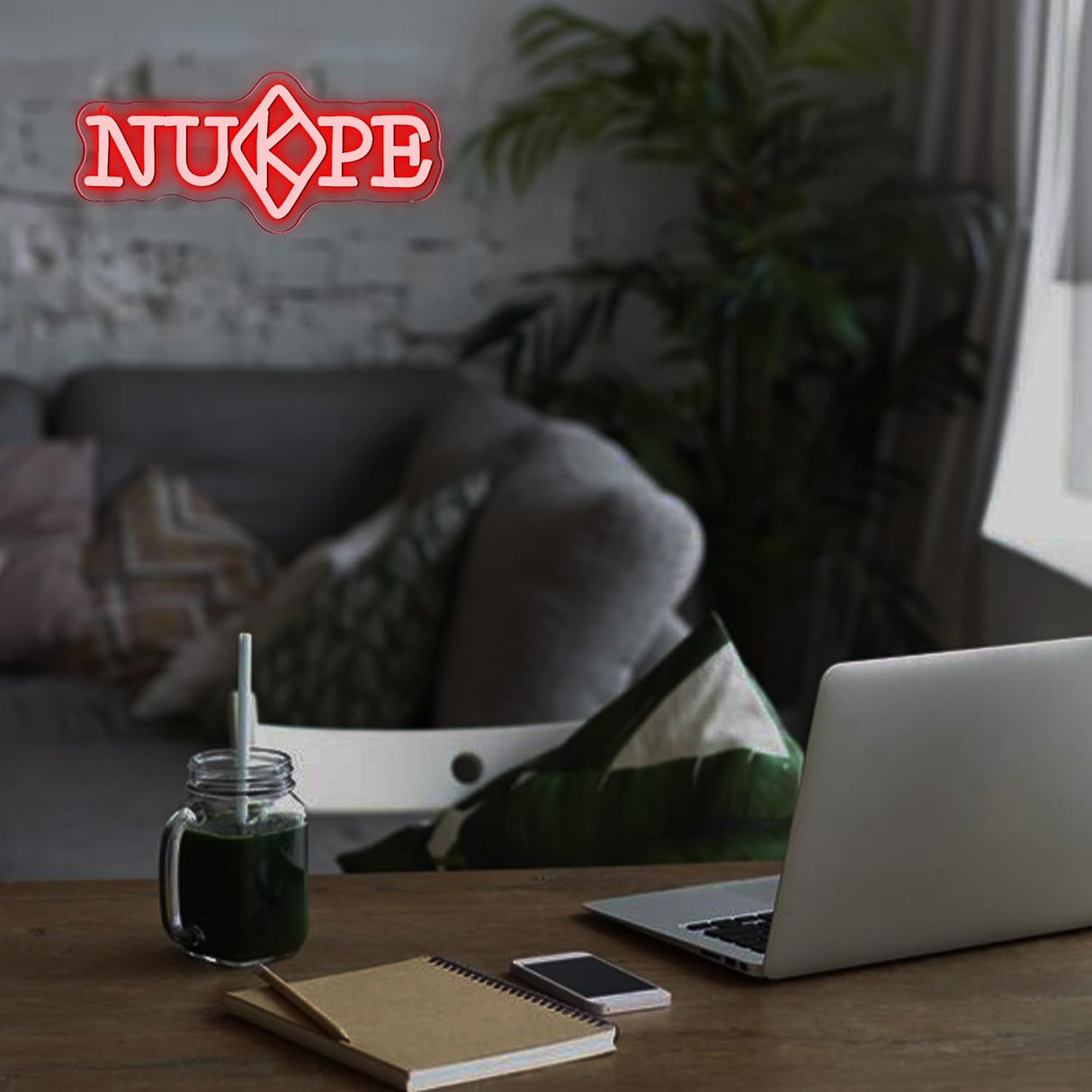 NUPE Kappa Alpha Psi Neon Light Sign Dimmable Red Greek Letters Fraternity Sorority Neon Sign for Party Bar