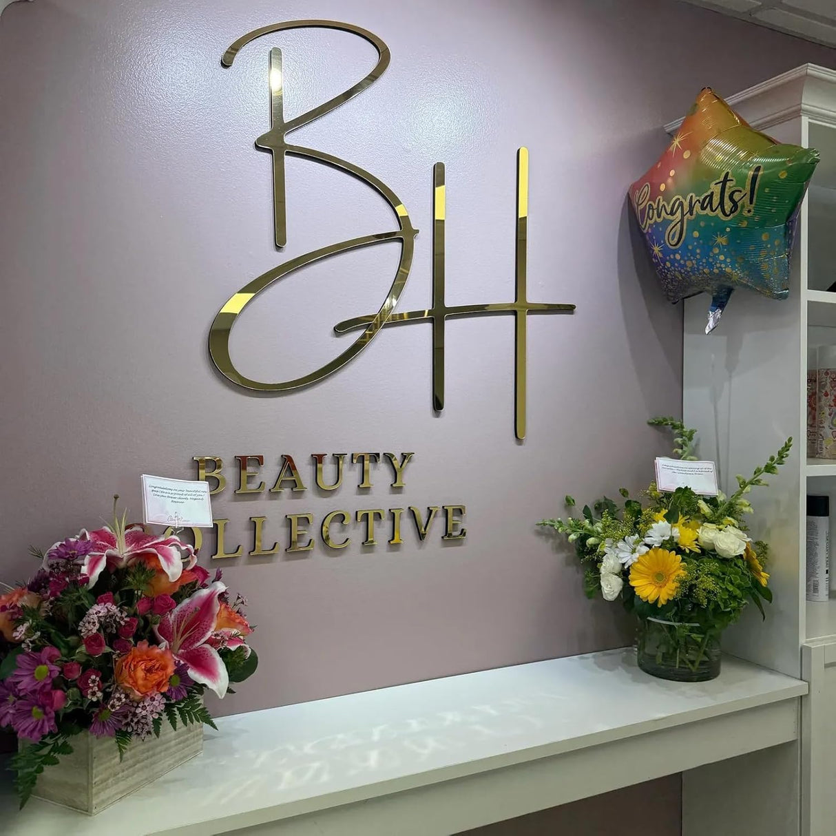 Handmade Professional 3D Laser Cut Custom Acrylic Sign Personalized for Wall, Salon Office Company