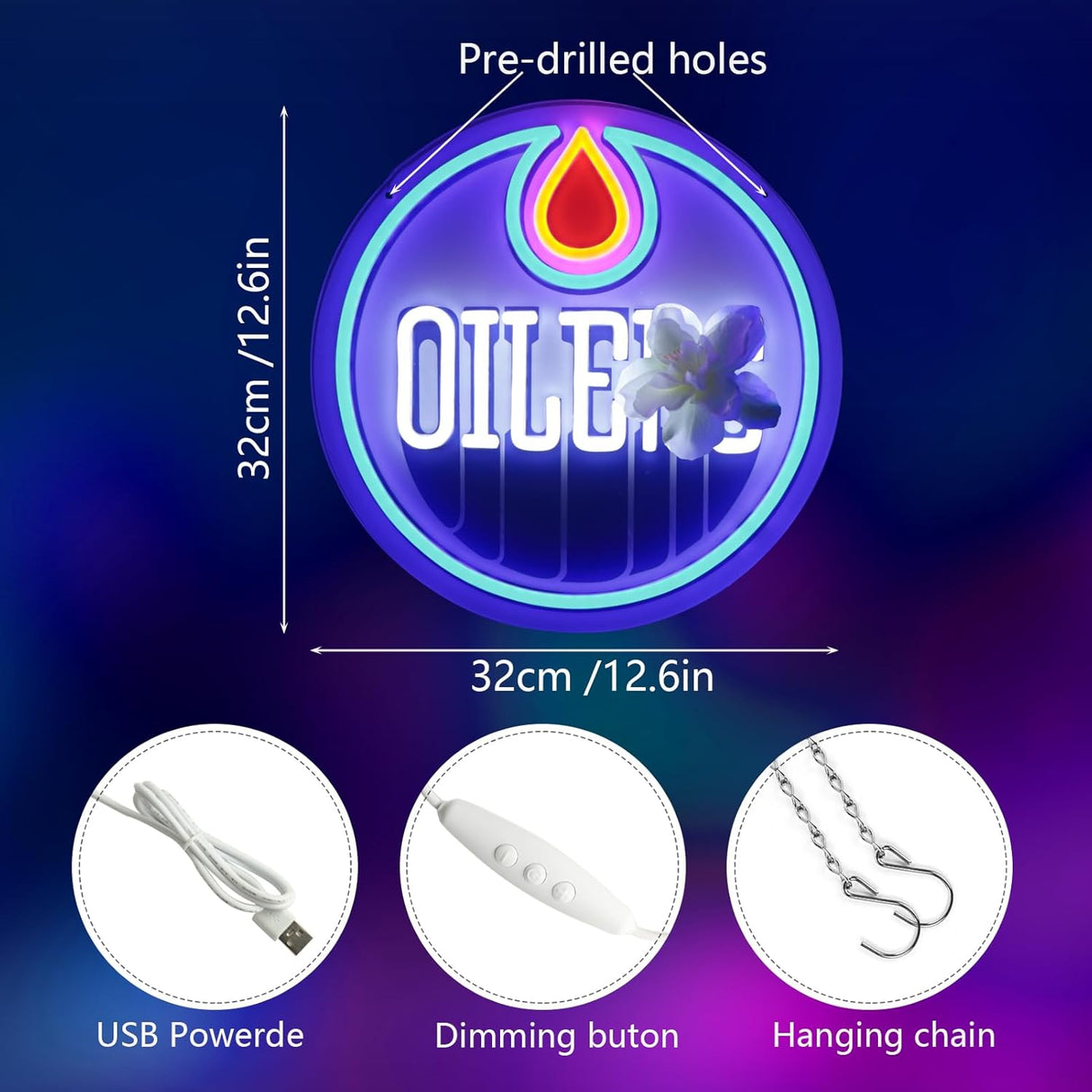 Ice Hockey Neon Signs for Wall Decor Neon Lights