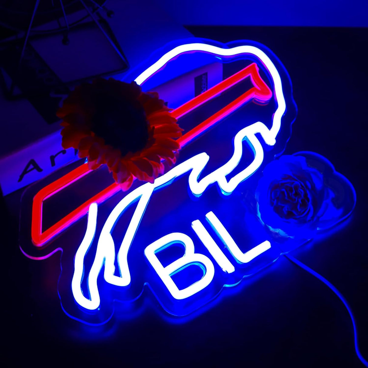 Football Neon Signs for Wall Decor Football Neon Lights for Bedroom Led Signs
