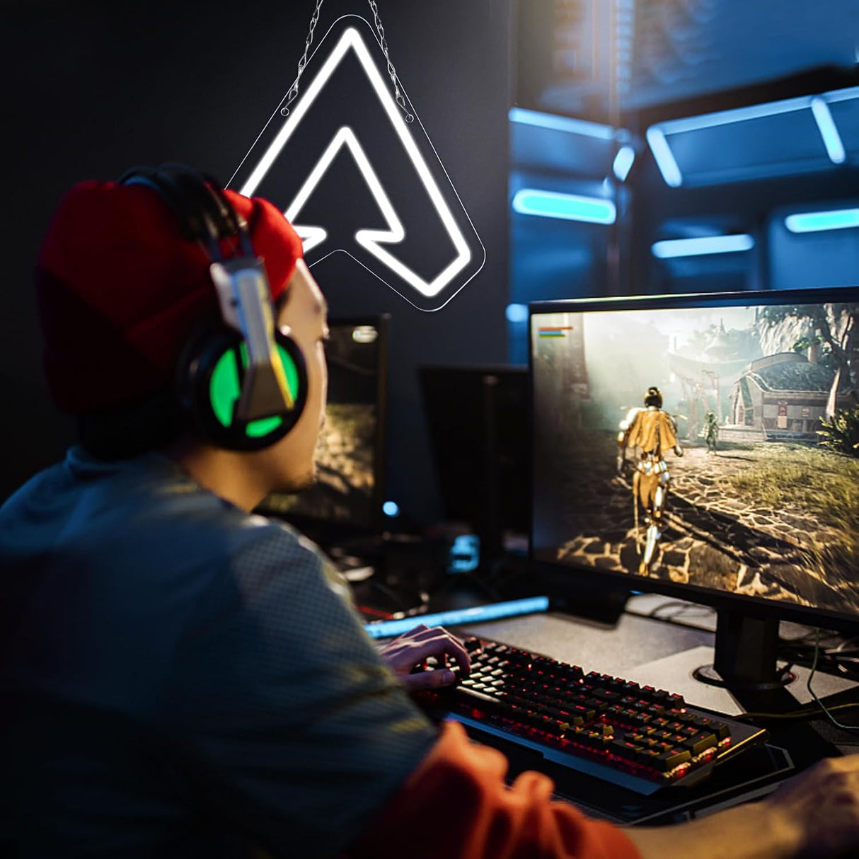 Game Logo Neon Signs for Wall Decor Game Logo Neon Lights for Bedroom