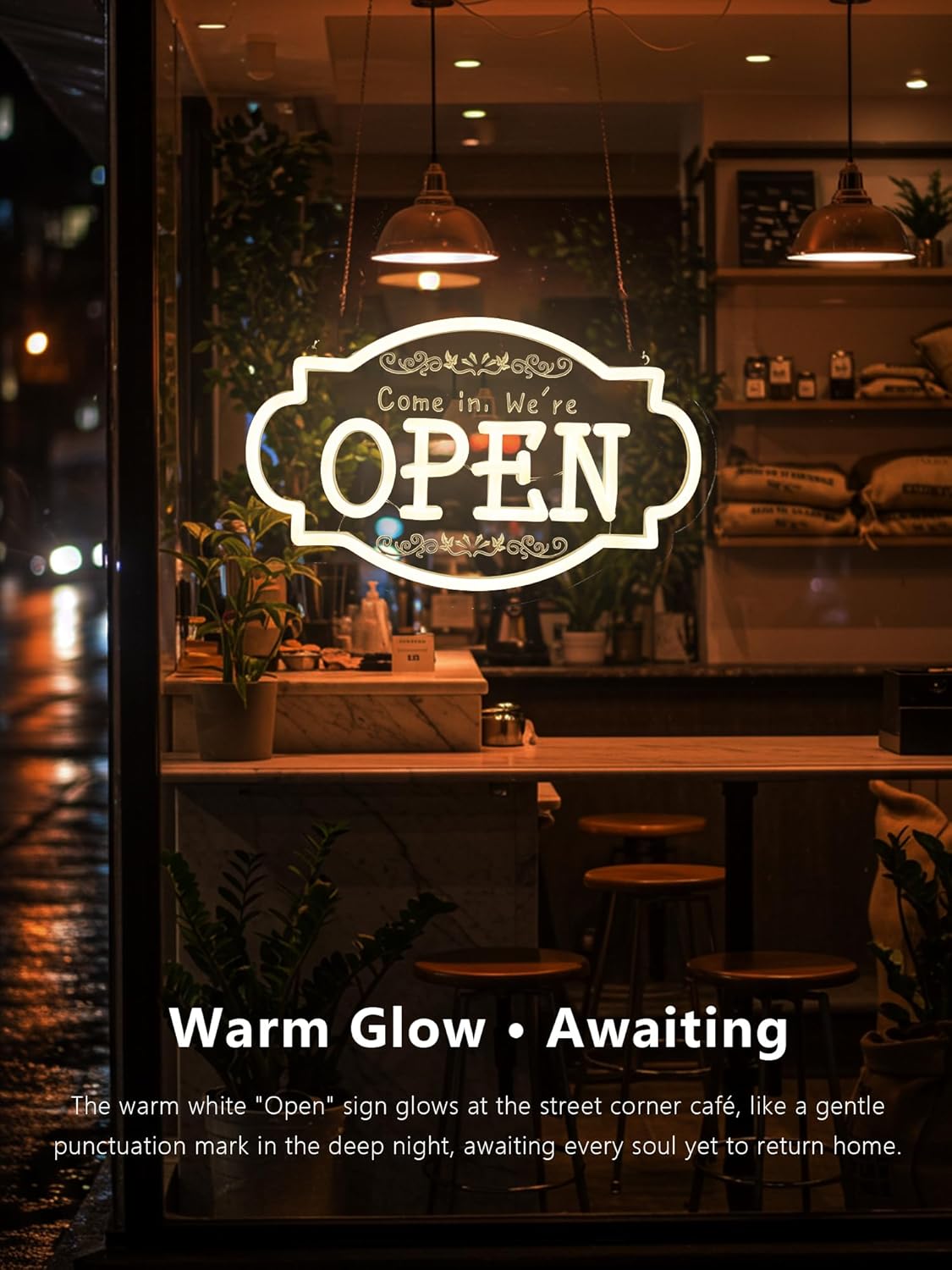 Retro Open Neon Sign,11.8 Inch Open Light up Sign - Cool Neon Light Wall Decor for Home