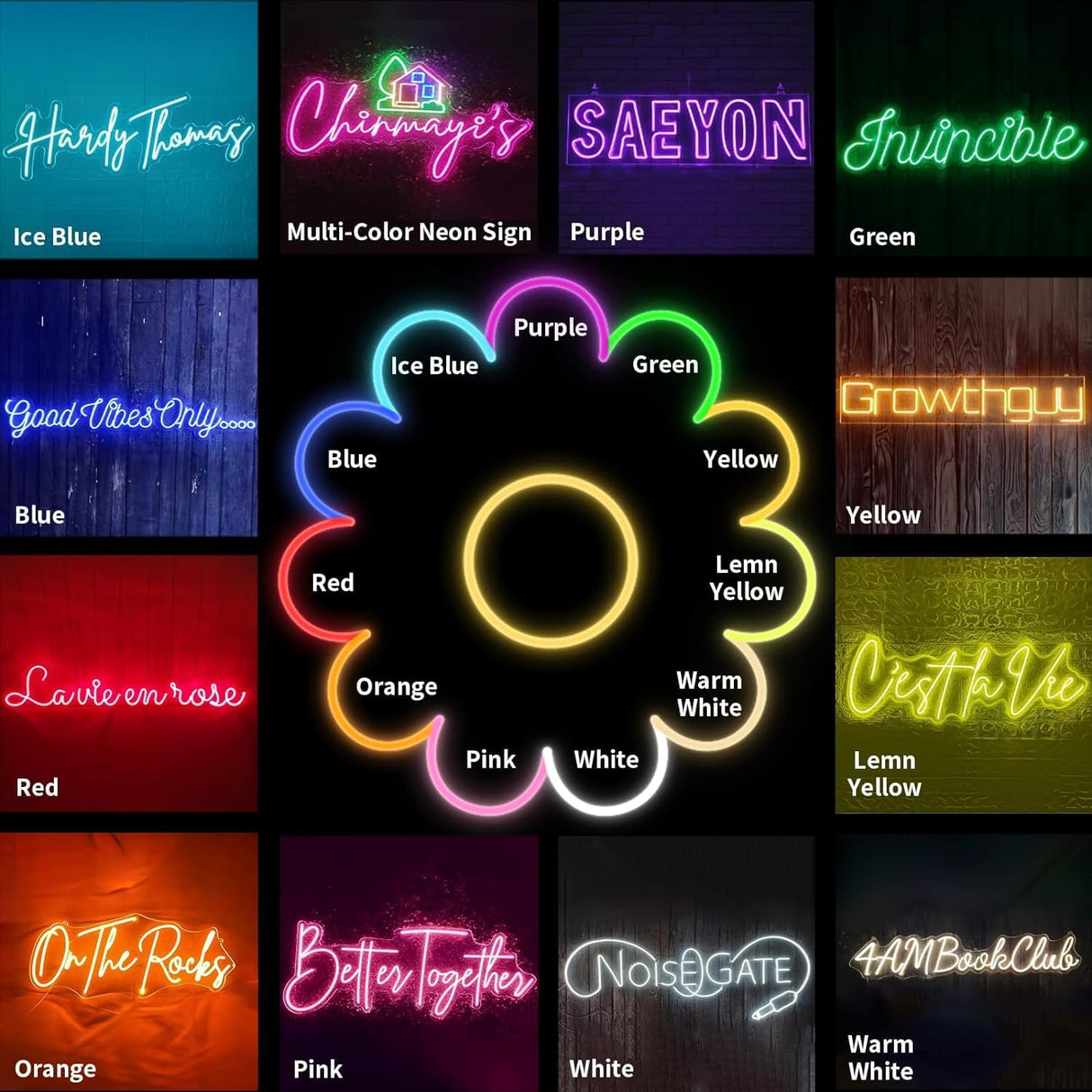 Neon Sign Custom, LED Neon Sign Customizable for Wedding Bar Salon Beauty Business Light Up Name Sign, Personalized Neon Light Suitable for Events Birthday Gifts Decors