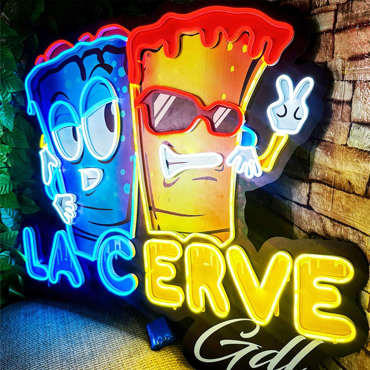 Personalized LED Neon Light with Logo or Name, UV Printed Neon Signs