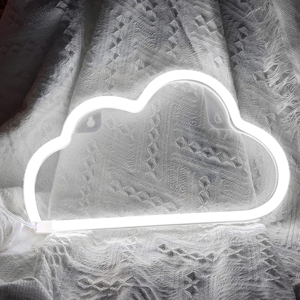 Cloud Neon Signs, LED Light for Wall Decor, Battery or USB Powered Sign Shaped Decoration Lights
