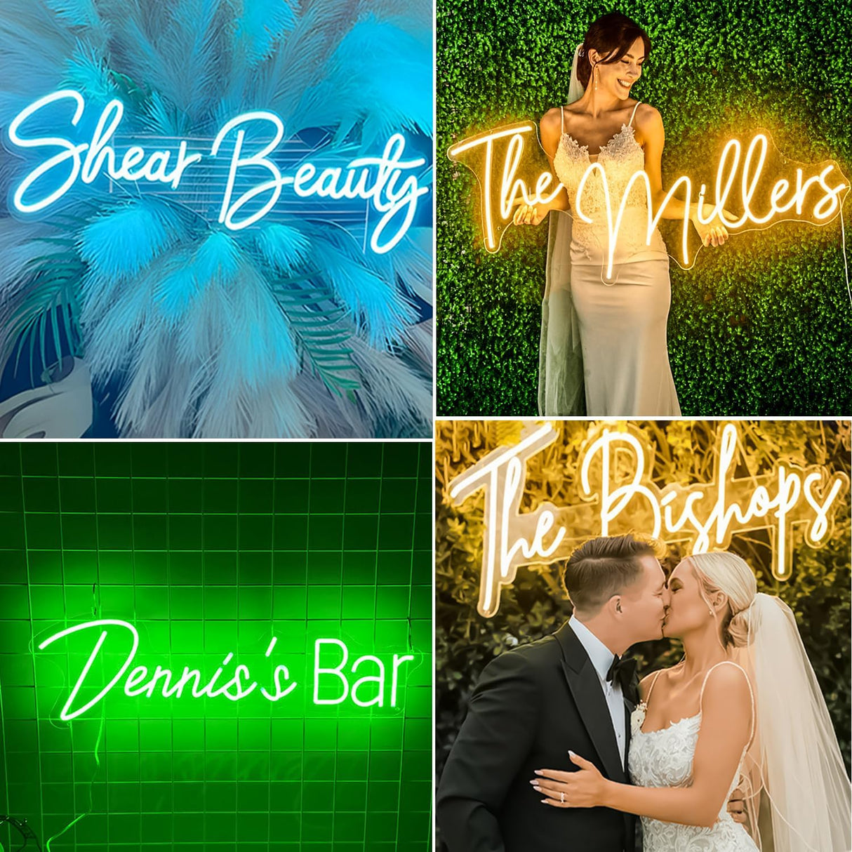 Custom Neon Sign, Custom LED Neon Sign Customizable for Wedding Bar Salon Beauty Business Light Up Name Sign, Personalized Neon Light Suitable for Events Birthday Gifts Decorations