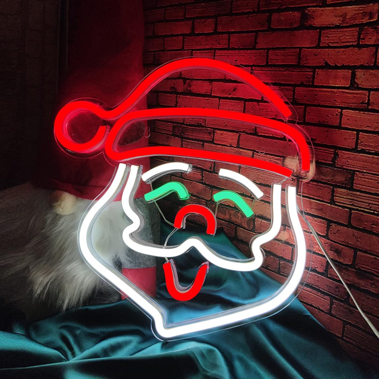 Santa Claus Neon Sign, Christmas LED Neon Signs for Wall Decor