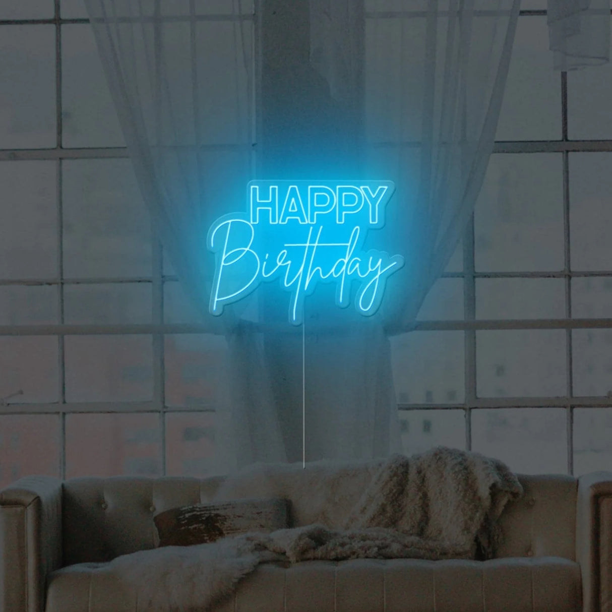 Happy Birthday Neon Sign