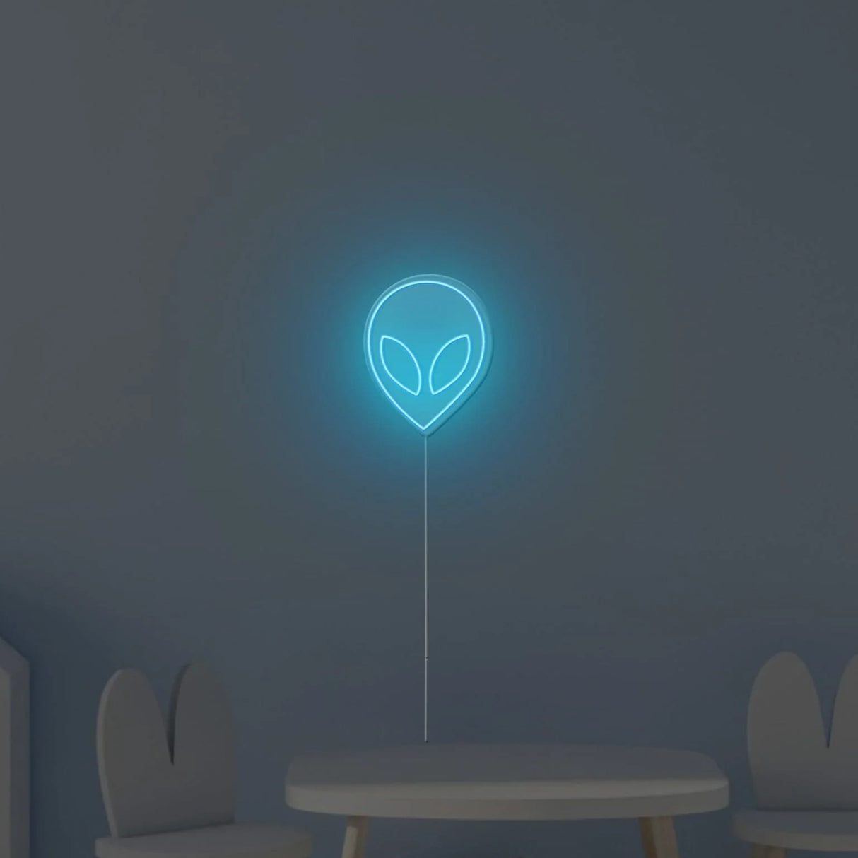 Alien Face Neon Sign