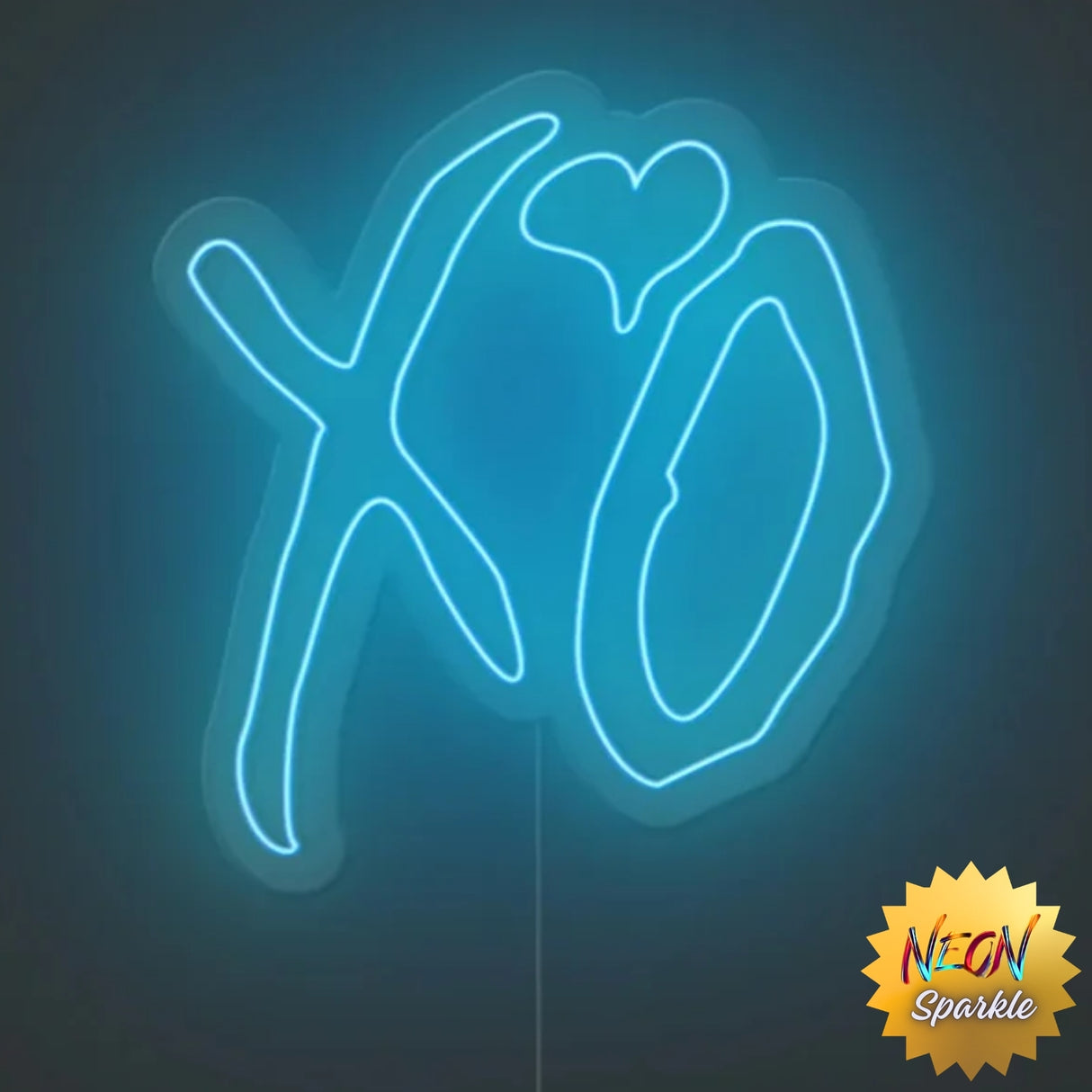 XO Neon Sign – Romantic LED Wall Light Decor by Neon Sparkle