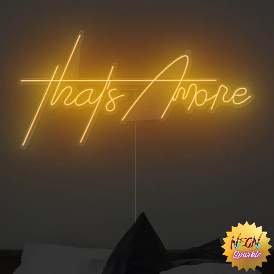 That's Amore Neon Sign - Charming LED Decor by Neon Sparkle