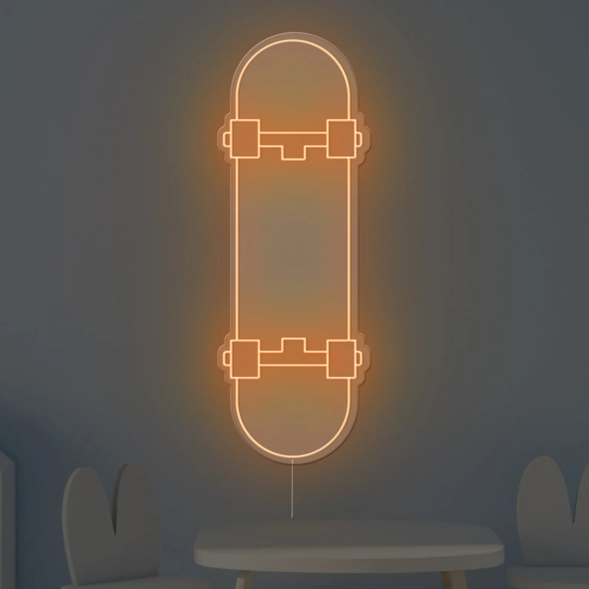 Skate Board Neon Sign