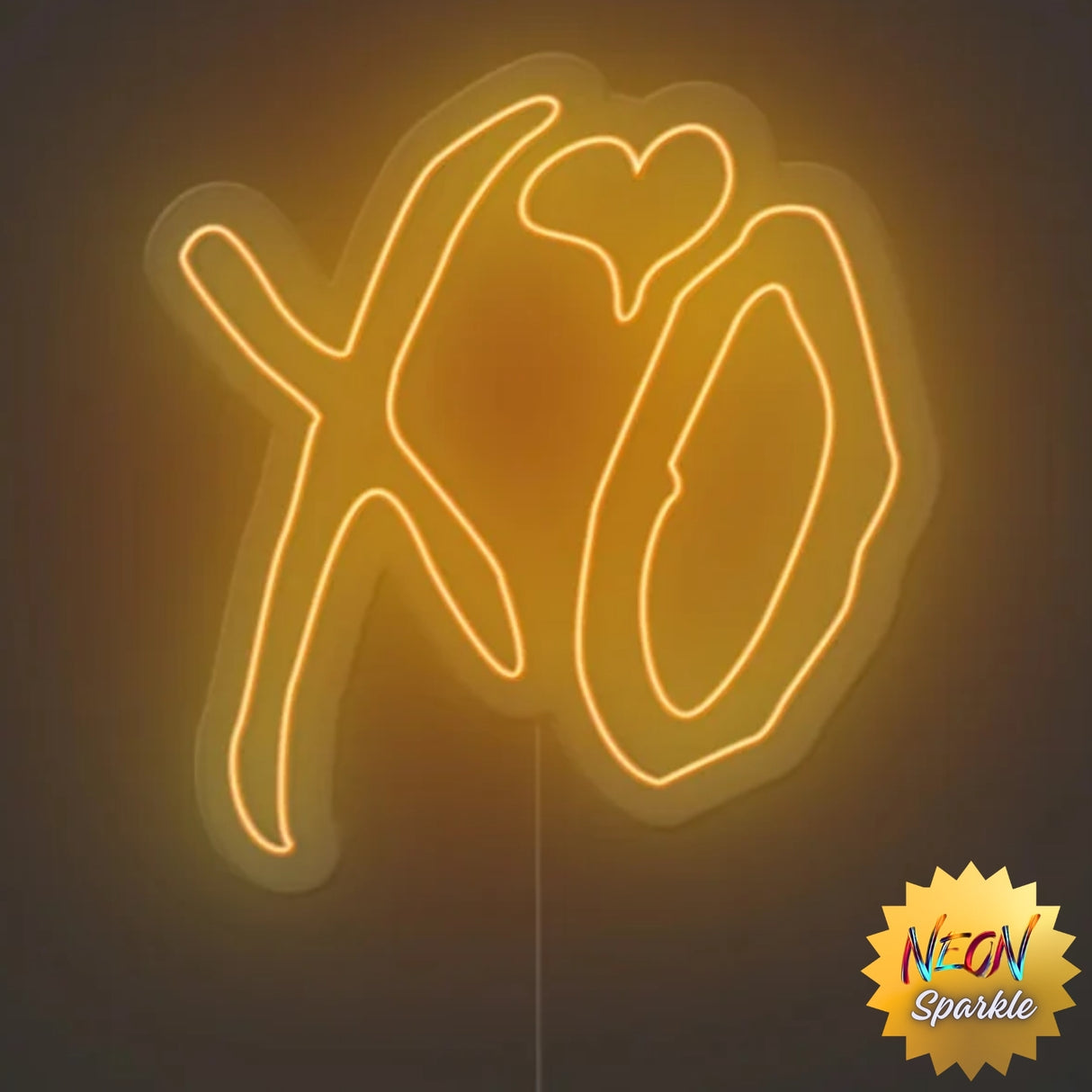 XO Neon Sign – Romantic LED Wall Light Decor by Neon Sparkle