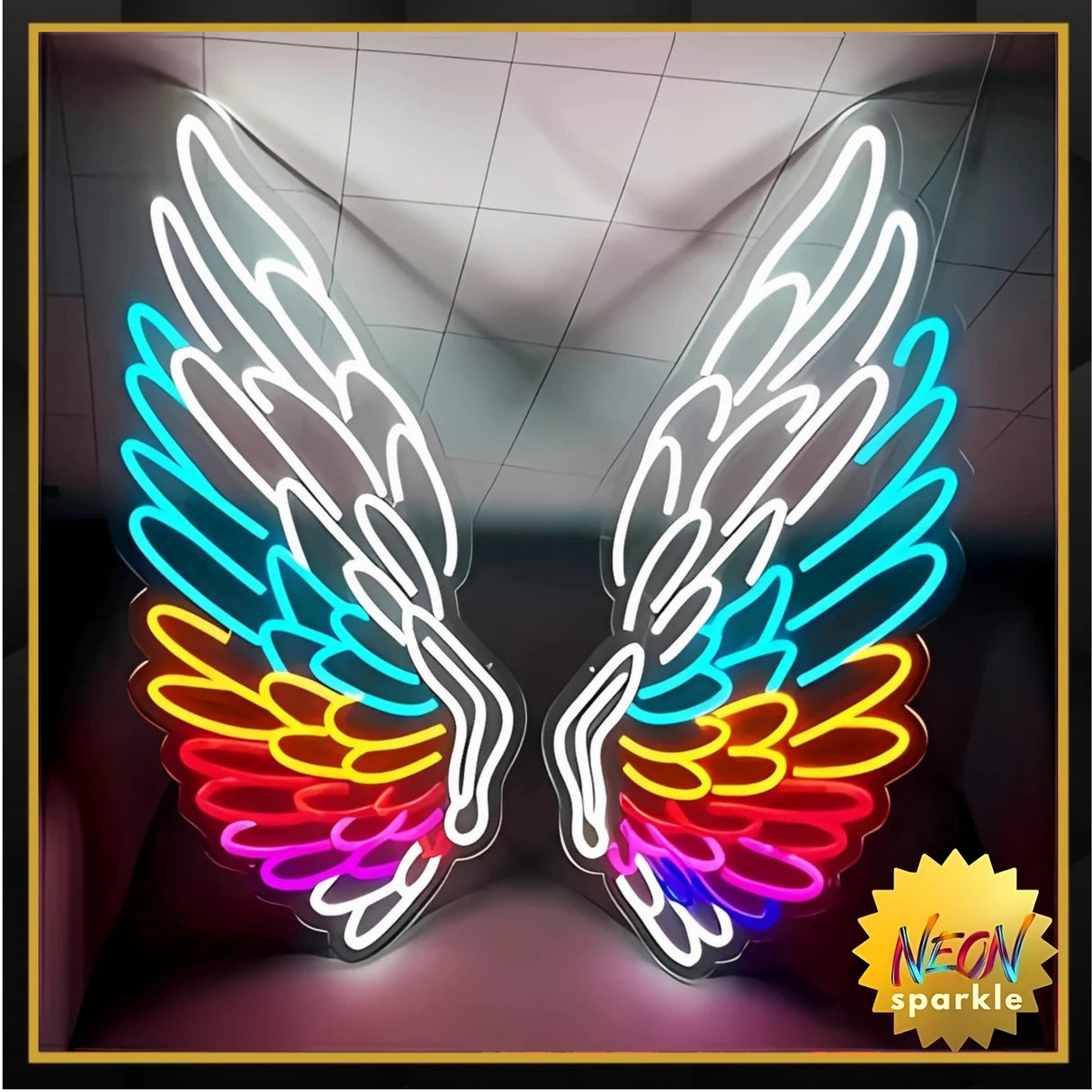 Angel Devil Neon Light - Dual Vibe LED Wall Sign by Neon Sparkle