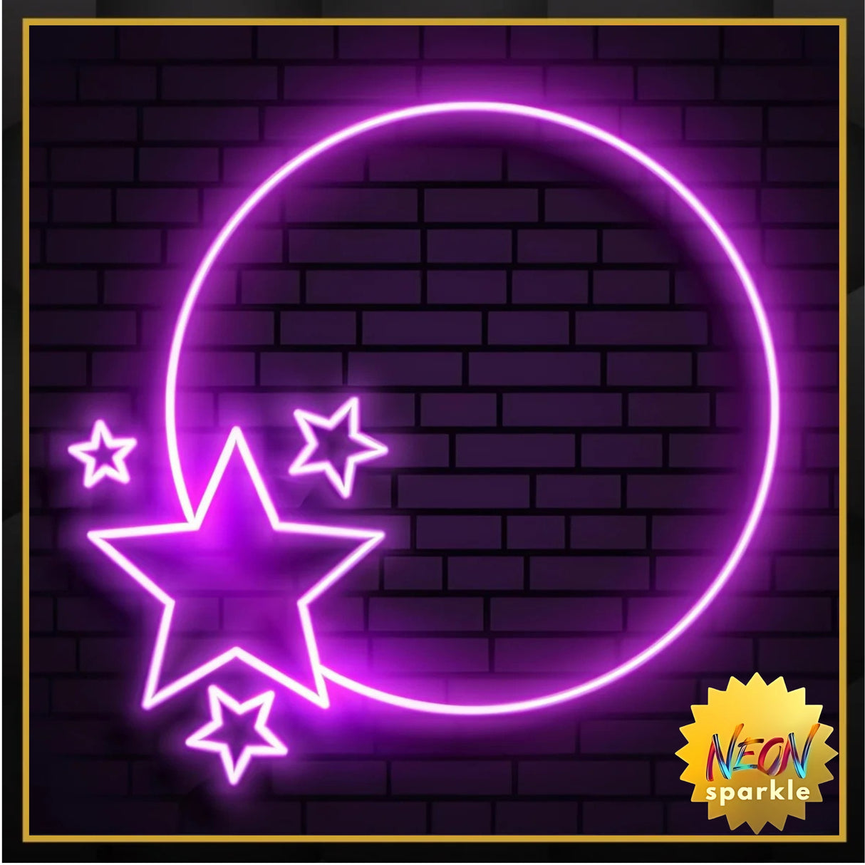 Stars Neon Light Sign - Aesthetic LED Wall Decor by Neon Sparkle