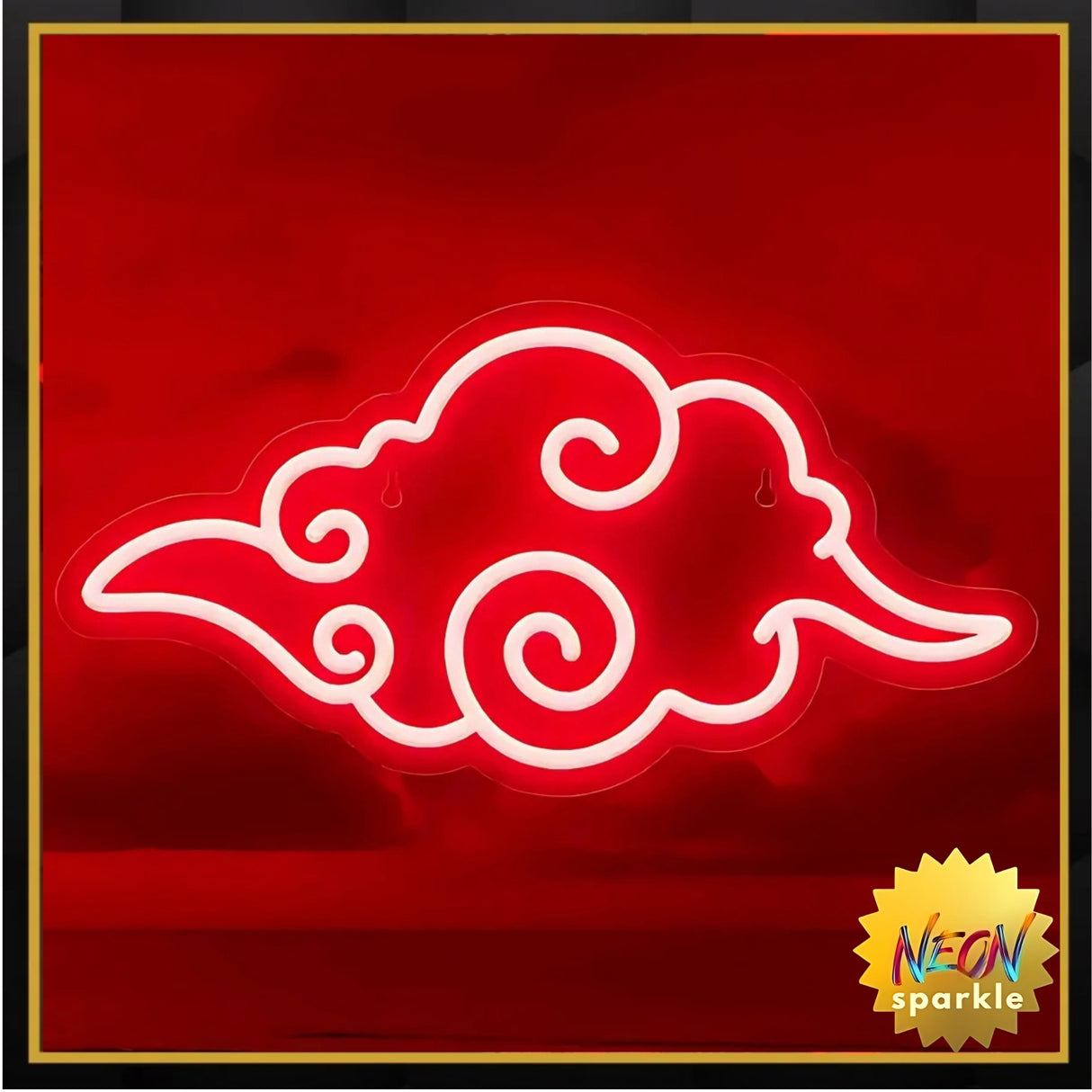 Akatsuki Anime Cloud Neon Sign - LED Wall Light by Neon Sparkle
