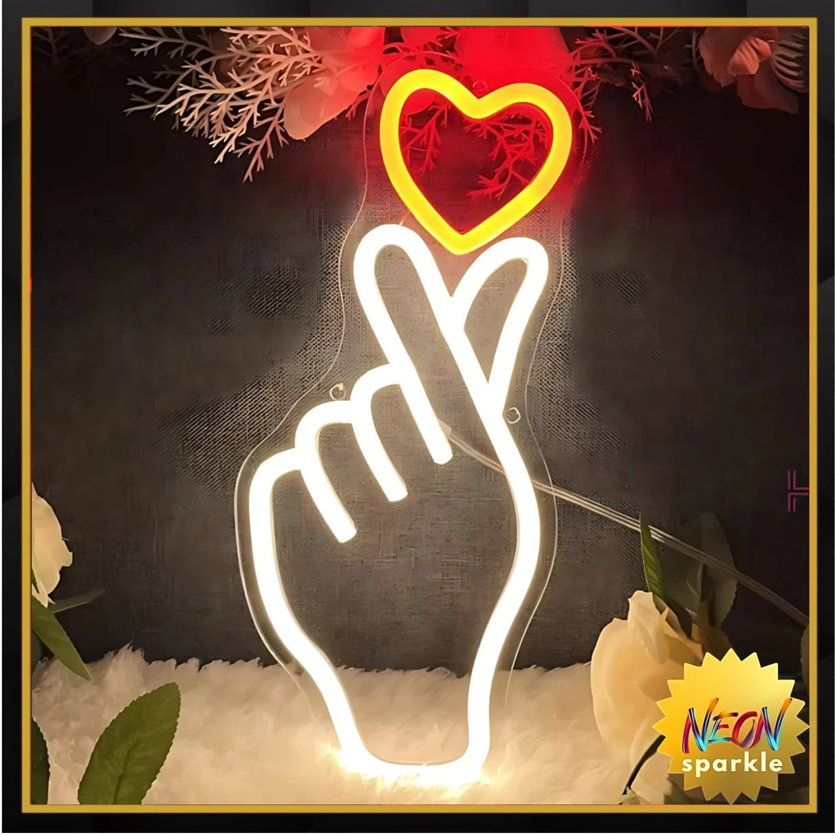 Love Neon Sign - Romantic LED Wall Light by Neon Sparkle