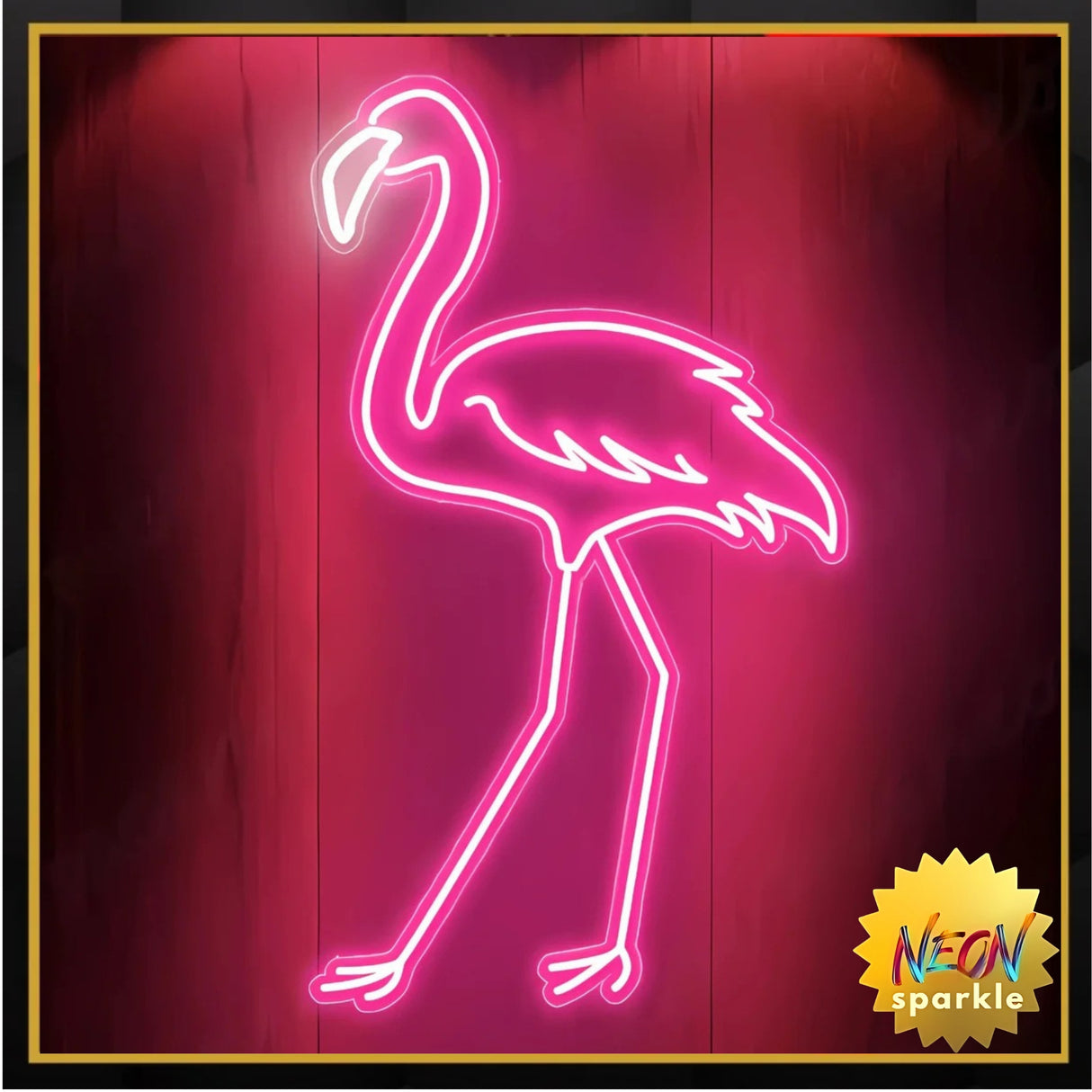 Flamingo Neon Sign - Tropical LED Wall Light by Neon Sparkle
