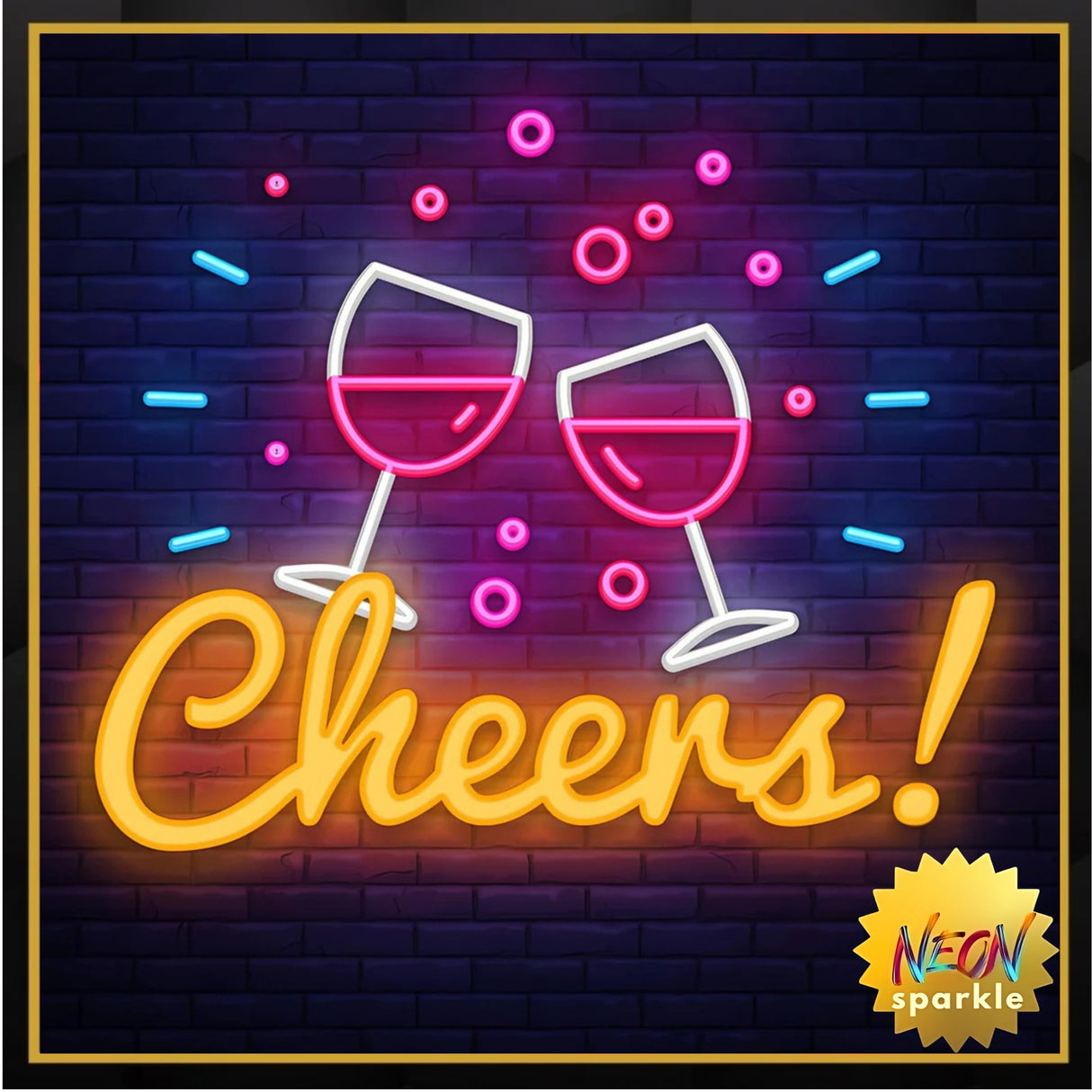Cheers Neon Sign - Party & Bar LED Wall Light by Neon Sparkle