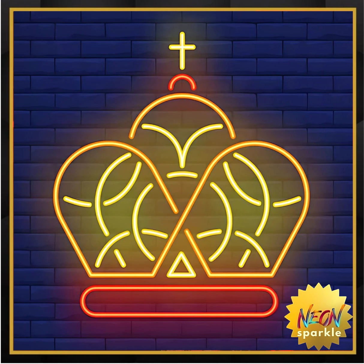 Crown Neon Sign - Royal LED Wall Light D?or by Neon Sparkle