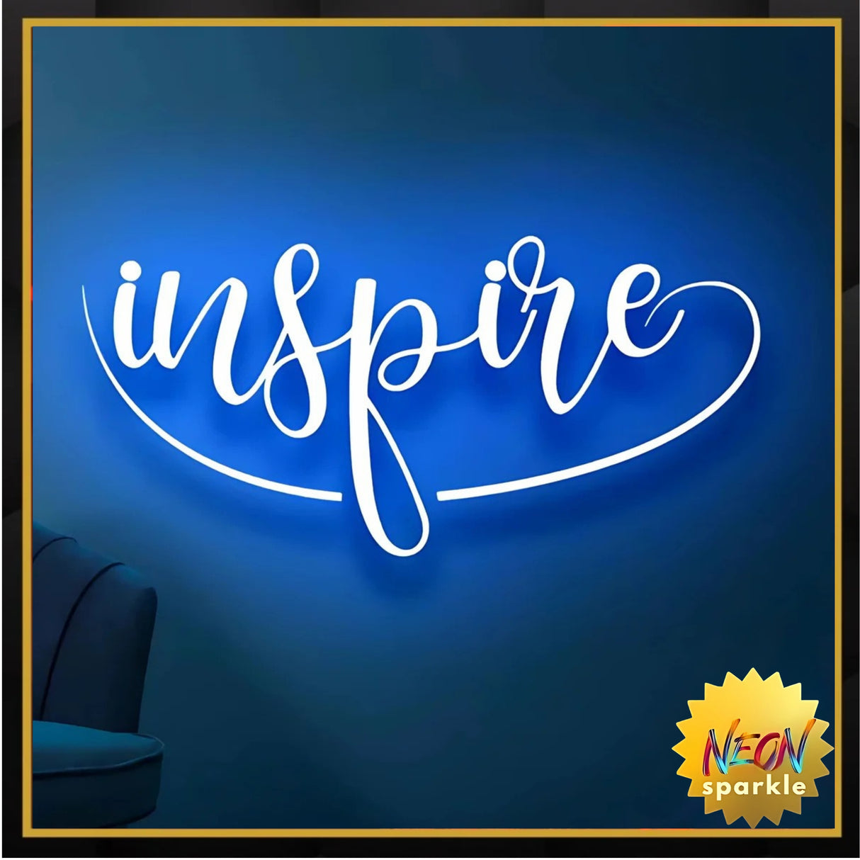 Inspire Neon Sign – Motivational LED Wall Light by Neon Sparkle
