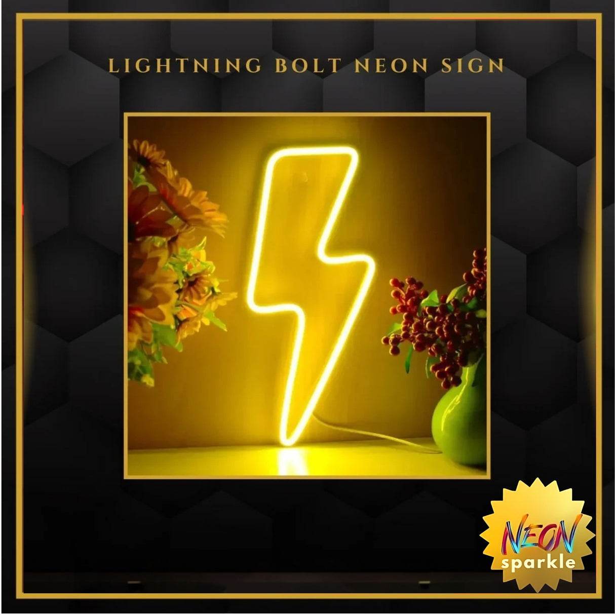 Lightning Bolt Neon Sign