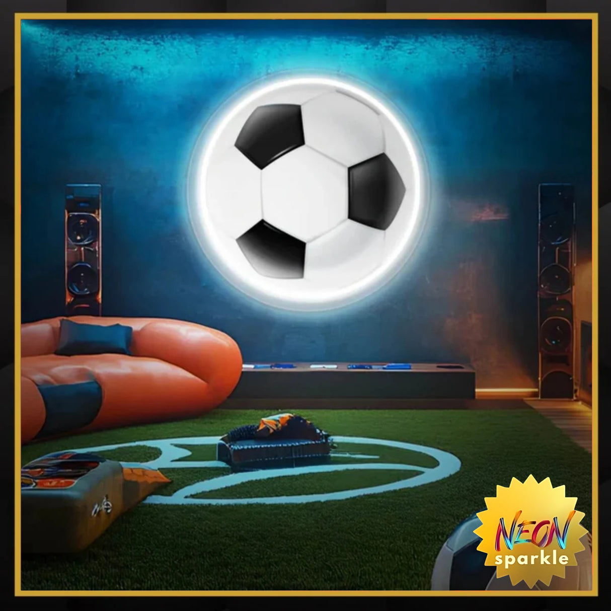 Football UV LED Neon Sign Light Up Your Love for the Game!