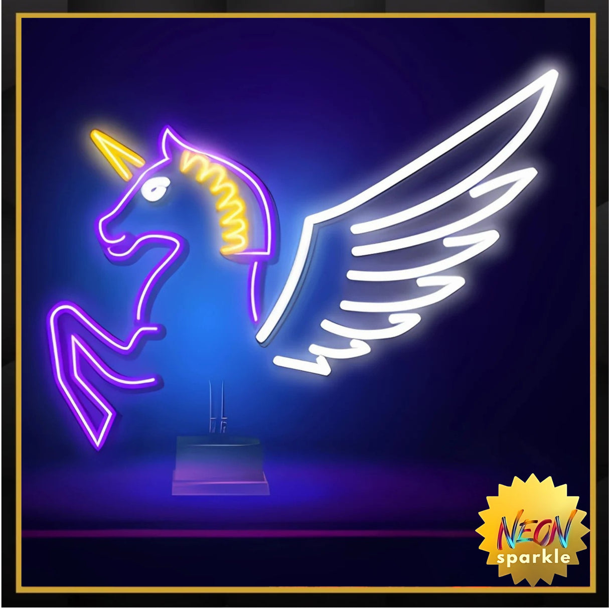 Unicorn Neon Sign - Cute LED Wall Light for Kids Room by Neon Sparkle